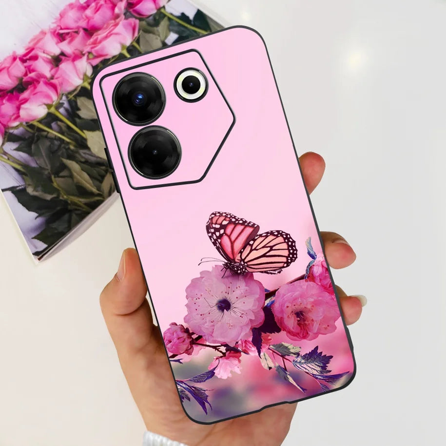 Pinkish butterfly phone case for samsung