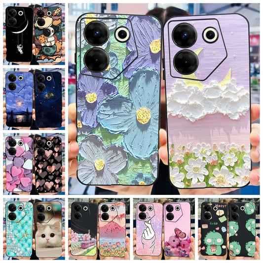 Collage of various colorful phone cases with different designs.